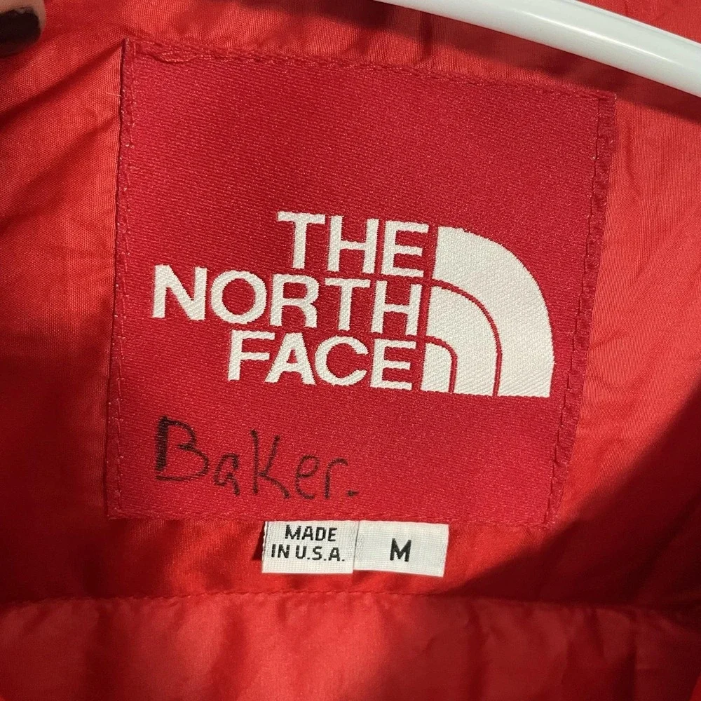 Vintage The North Face Jacket Mens Medium Blue Down Puffer Made USA Ski Outdoor